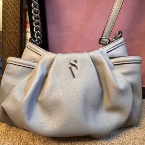 Elegant Women's Shoulder Bag in Light Blue
